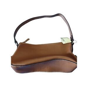 Vintage Y2K Baguette Brown Handbag Preppy Casual Lightweight Espresso Brown